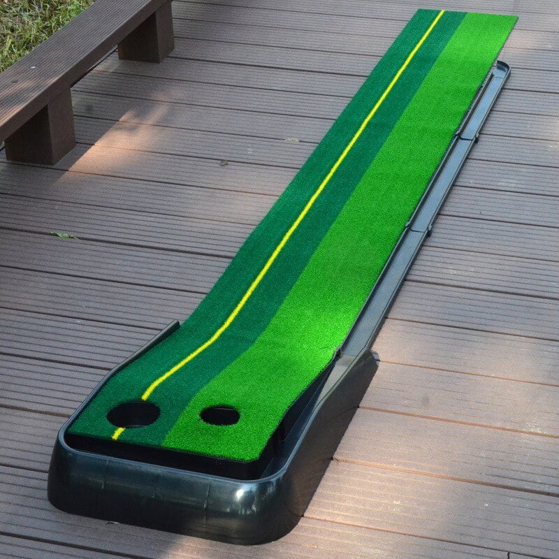 Portable Golf Green Putter Trainer Ball Return 2.5M/3M Golf Putting Indoor Practice Track Golf Training Aids For Beginner Portable Golf Green Putter Trainer Ball Return 2.5M/3M Golf Putting Indoor Practice Track Golf Training Aids For Beginner