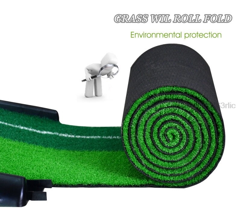 Portable Golf Green Putter Trainer Ball Return 2.5M/3M Golf Putting Indoor Practice Track Golf Training Aids For Beginner Portable Golf Green Putter Trainer Ball Return 2.5M/3M Golf Putting Indoor Practice Track Golf Training Aids For Beginner