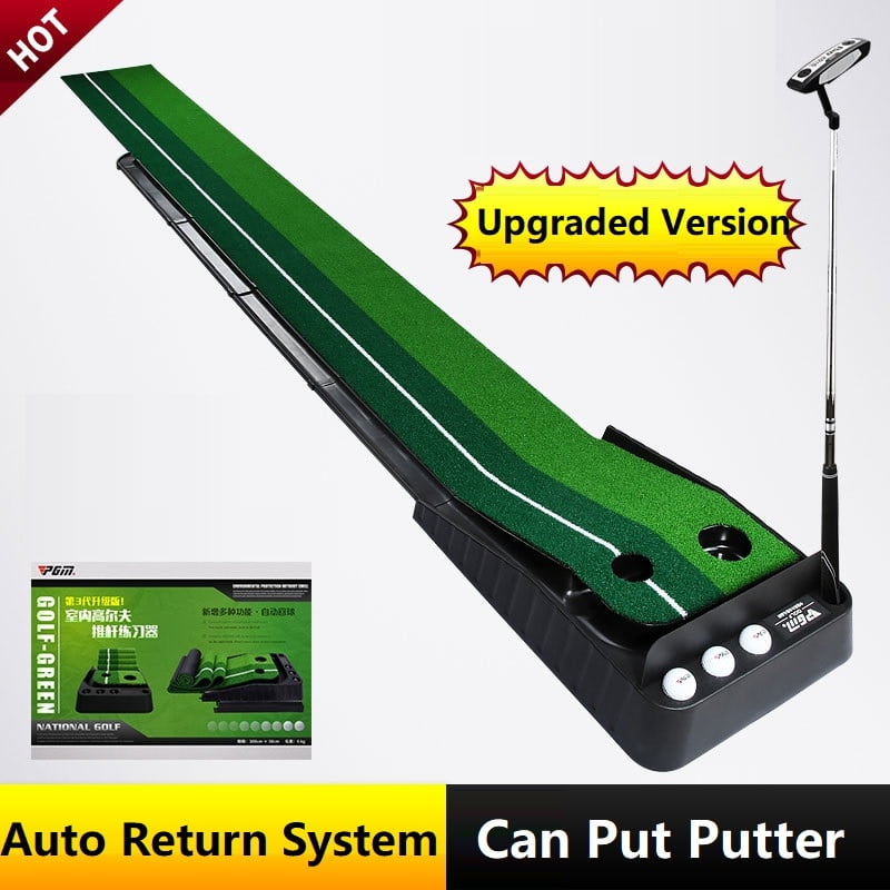PGM Ball Return 2.5M/3M Indoor Golf Putting Trainer Portable Golf Practice Putting Mat Golf Putter Green Fairway Trainer PGM Ball Return 2.5M/3M Indoor Golf Putting Trainer Portable Golf Practice Putting Mat Golf Putter Green Fairway Trainer